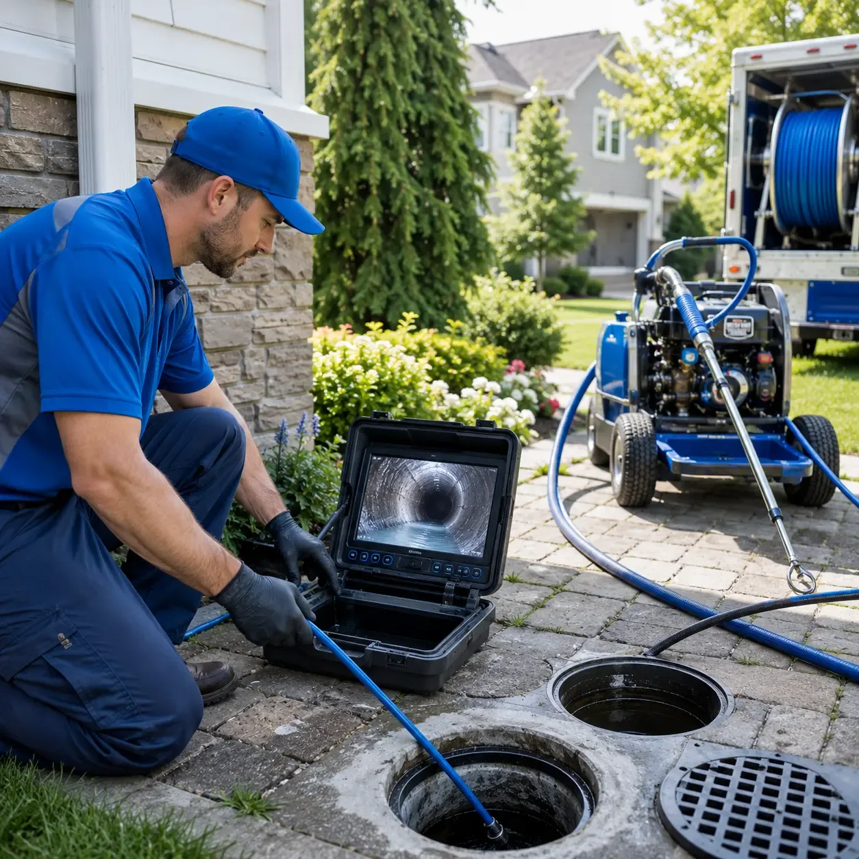 Outdoor drain cleaning professionals serving Charlotte, TX
